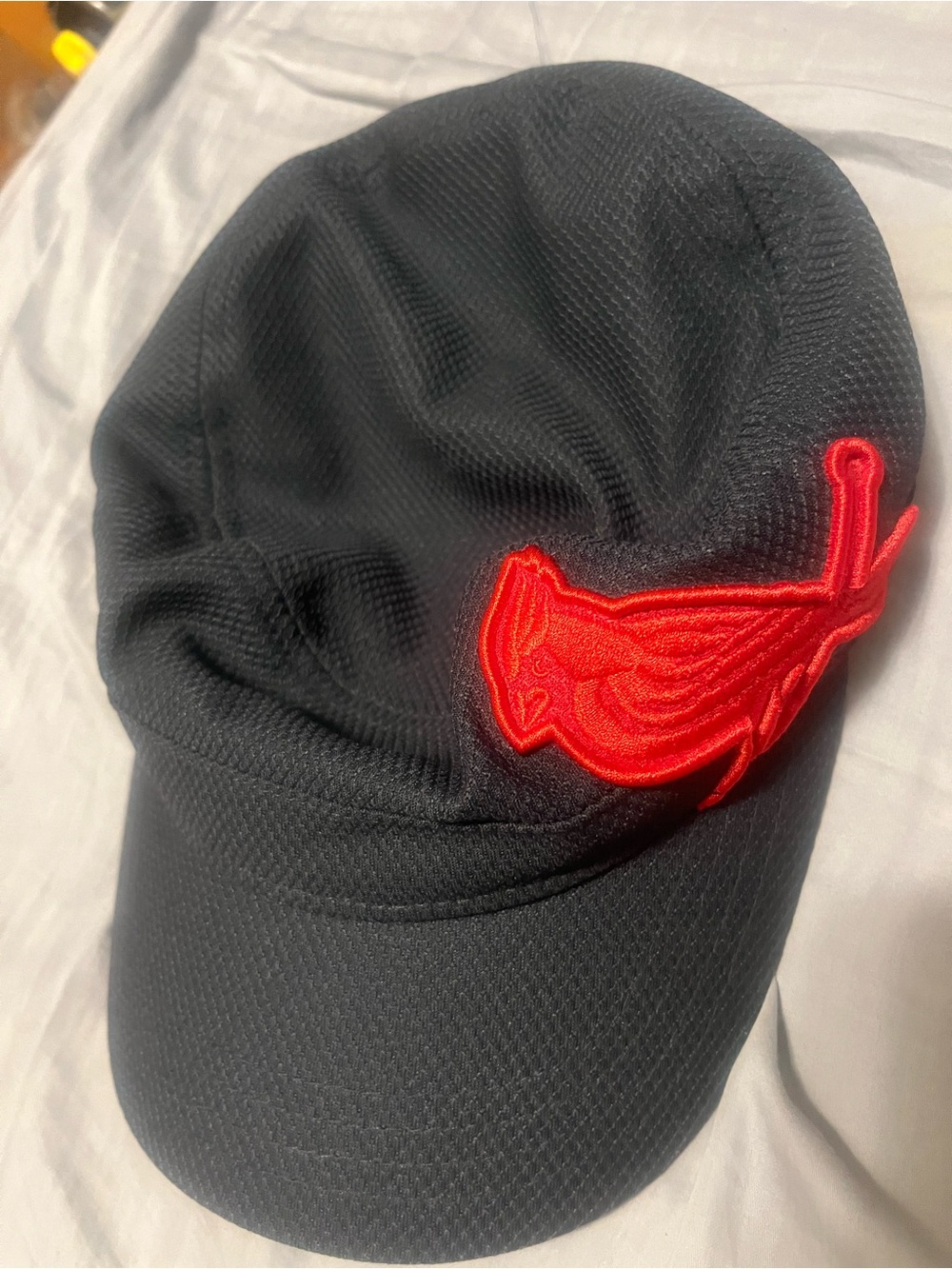 St. Louis Cardinals New Era Black Cap with Red Fish Patch
